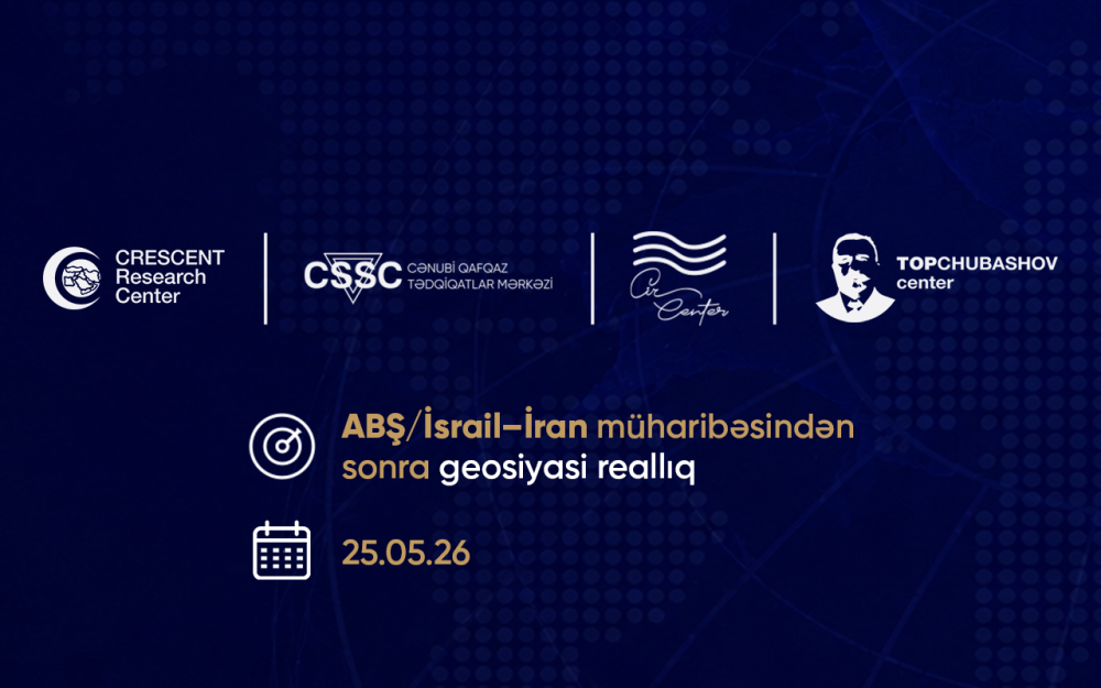 Mərkəzimizdə “ABŞ/İsrail–İran müharibəsindən sonra geosiyasi reallıq” mövzusunda dəyirmi masa keçirilib